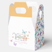Butterfly Baby shower gunstbox – Waterverf Bedankdoosjes (Geopend)