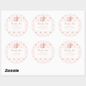 Butterfly Baby shower Hartelijk dank Ronde Sticker (Vel)