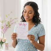 Butterfly Baby Shower Invitation Kaart