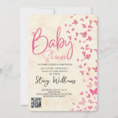 Butterfly Baby Shower Kaart (Voorkant)