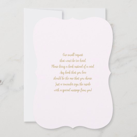 Butterfly Baby shower Kaart (Achterkant)