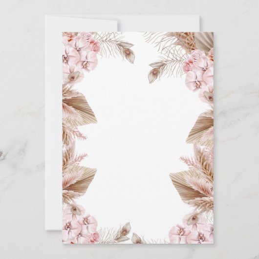  Butterfly Baby Shower  Kaart (Achterkant)