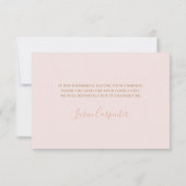 Butterfly Baby shower meisje dank u kaart (Achterkant)