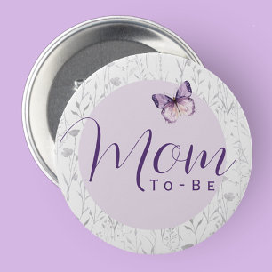 Butterfly Baby shower moeder te zijn Ronde Button 7,6 Cm