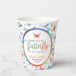 Butterfly Baby shower Papieren kopjes Papieren Bekers