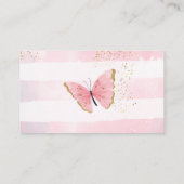 Butterfly Baby shower RSVP-kaart Informatiekaartje (Achterkant)