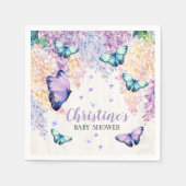 Butterfly Baby shower servetten (Voorkant)