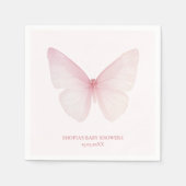 "Butterfly Baby shower servetten" Servet (Voorkant)