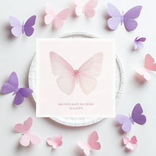 "Butterfly Baby shower servetten" Servet