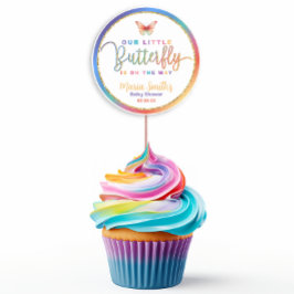 Butterfly Baby shower Sticker – Regenboog Waterver