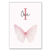 "Butterfly Baby shower Tafelnummers" Kaart (Voorkant)