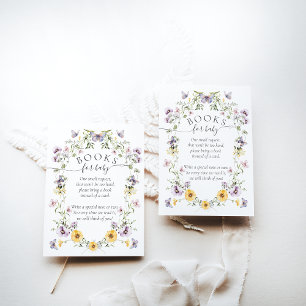 Butterfly Baby shower Wildflower Boekaanvraag Informatiekaartje
