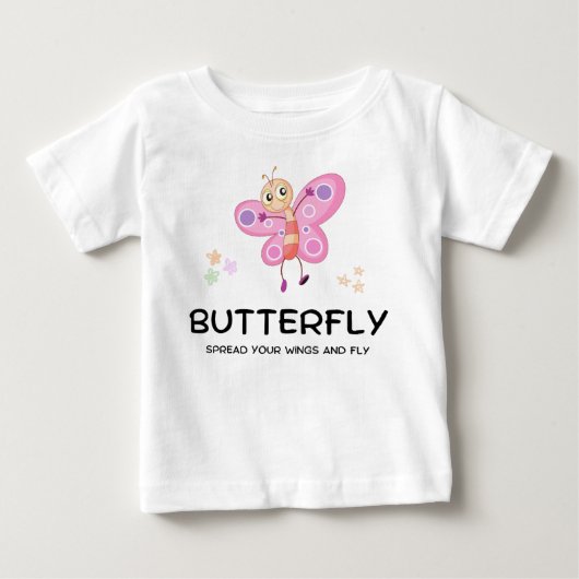Butterfly baby T-shirt (Voorkant)