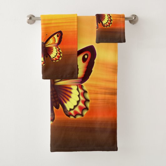 Butterfly Bad Handdoek (Insitu)