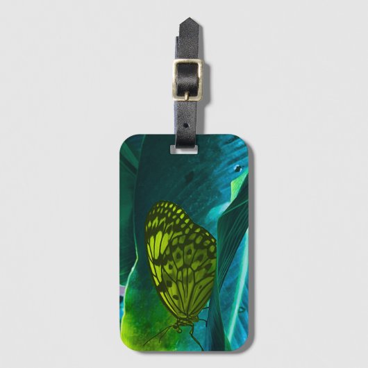 Butterfly bag label bagagelabel (Voorkant (verticaal))