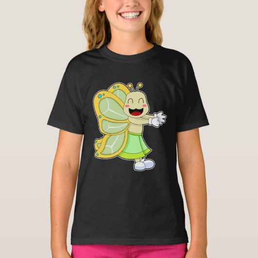 Butterfly Ballerina Ballet Dance T-shirt (Voorkant)