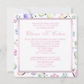 Butterfly Bat Mitzvah Kaart (Achterkant)