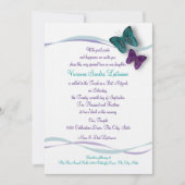 Butterfly Bat Mitzvah Kaart (Voorkant)