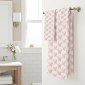 Butterfly Bath Towel Set Bad Handdoek