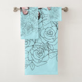 Butterfly Bath Towel Set Bad Handdoek (Insitu)