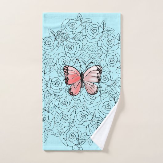 Butterfly Bath Towel Set Bad Handdoek (Handdoek)