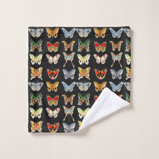 Butterfly Bath Towel Set Bad Handdoek (Wasdoekje)