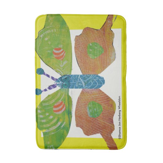 Butterfly Bathmat Badmat (Voorkant Verticaal)