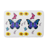 Butterfly Bathroom Bathmat Badmat (Voorkant)