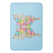 Butterfly Bathroom Rug Badmat (Voorkant Verticaal)