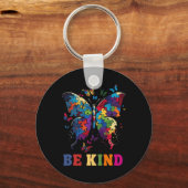 Butterfly be Sind Autism Awareness Month Gifts Man Sleutelhanger (Voorkant)