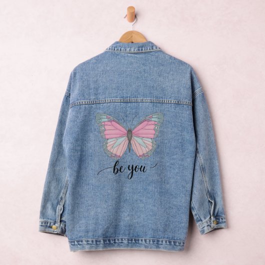 Butterfly Be You Denim Jacket (Hangar)