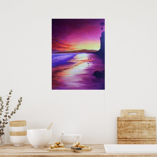 Butterfly Beach Poster (Keuken)