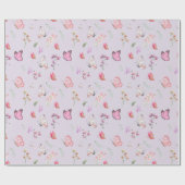 Butterfly Beauful Classy-Waterverf Cadeaupapier (Vlak)