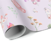 Butterfly Beauful Classy-Waterverf Cadeaupapier (Rol Hoek)