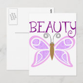 Butterfly Beauty Briefkaart (Voorkant / Achterkant)