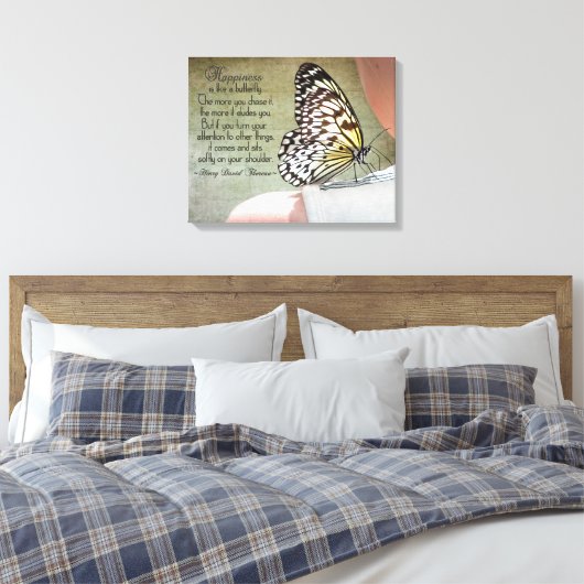 Butterfly Beauty Canvas Afdruk (Insitu (Slaapkamer))