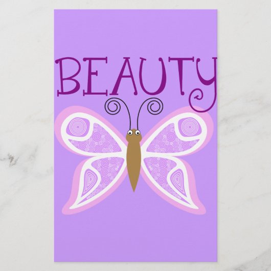 Butterfly Beauty Scrapbook Paper Briefpapier (Voorkant)