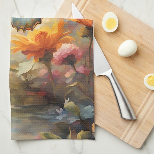 Butterfly Beauty Theedoek (Quarter Fold)