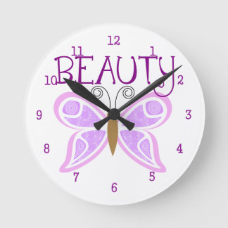 Butterfly Beauty Wall-klok Ronde Klok
