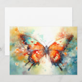 Butterfly Bedankkaart (Voorkant / Achterkant)