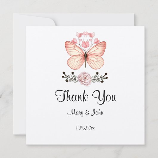 Butterfly Bedankt dat je hebt gedragen (Voorkant)