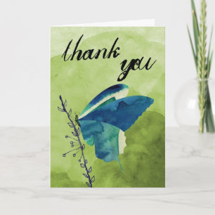 Butterfly bedankt je kaart