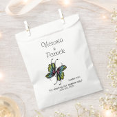 Butterfly Bedankt voor de naam Datum Bedankzakje (Geknipt)