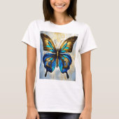 Butterfly bedrukte T-shirts voor meisjes (Voorkant)