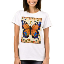 Butterfly bedrukte T-shirts voor meisjes