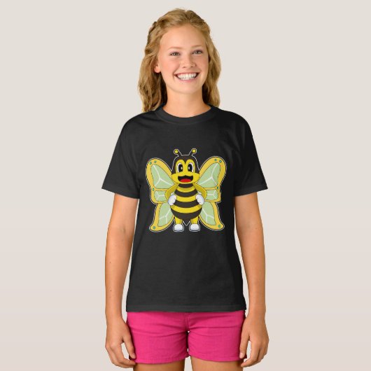 Butterfly Bee T-shirt (Voorkant volledig)