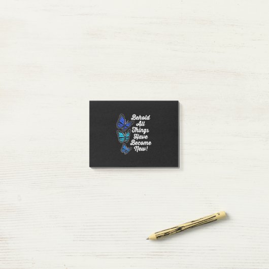 Butterfly behold alles post-it® notes (Op bureau)