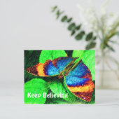 Butterfly Believe Inspirerend Briefkaart (Staand voorkant)