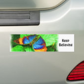 Butterfly Believe Inspirerend Bumpersticker (Op auto)