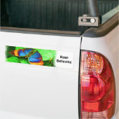 Butterfly Believe Inspirerend Bumpersticker (Op Truck)